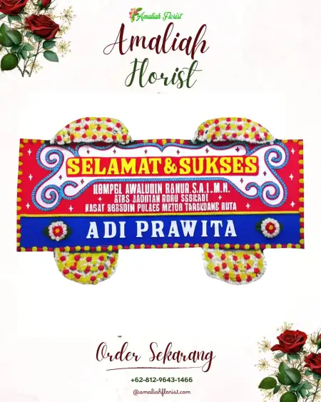 Papan Bunga Ucapan Selamat Wantilan